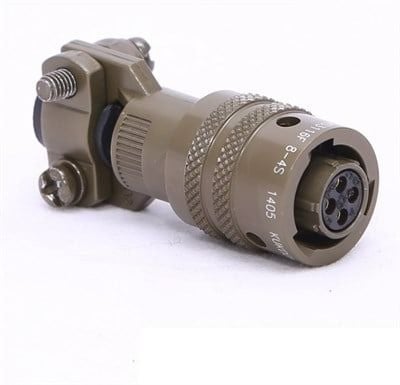 MS3116-8-4S 4 Pinli Dişi Askeri Konnektör