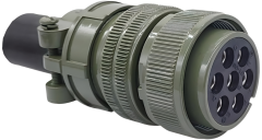 MS3106-24-10S 7 Pinli Kablo Tipi Dişi Askeri Konnektör