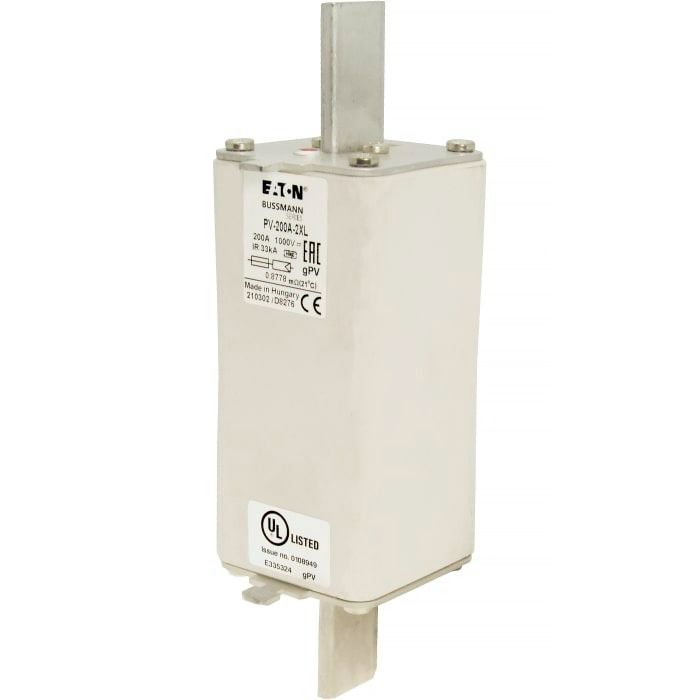 Eaton 200A Tag Fuse, 217 x 82 x 94mm, 1kV, 205mm