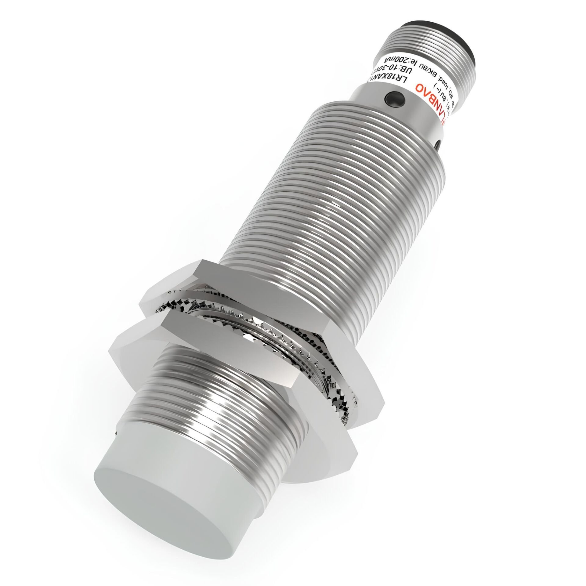 LANBAO LR18TBN08DPO-E2 M18 PNP NO Konnektörlü 8mm İndüktif Sensör