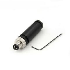 M8-M04T, M8 4 Pin Erkek Düz Konnektör