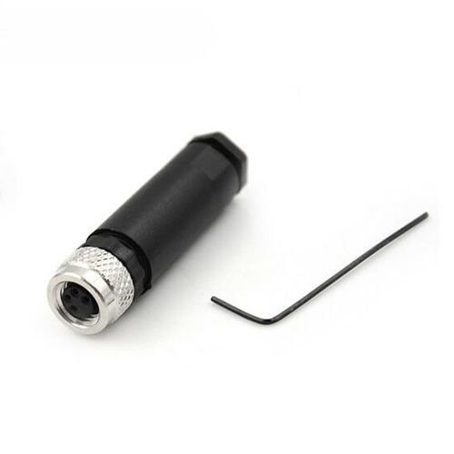 M8-F04T, M8 4 Pin Dişi Düz Konnektör