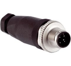 M12 5 Pin Erkek Düz Konnektör  M12-BM05T