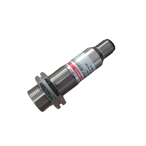 PR18T-TM20DPR-E2 M18 Karşılıklı M12 Konnektörlü 20 mt Alg. PNP NO+NC Çıkış DC Paslanmaz Metal Gövdeli Fotosel (ALICI)