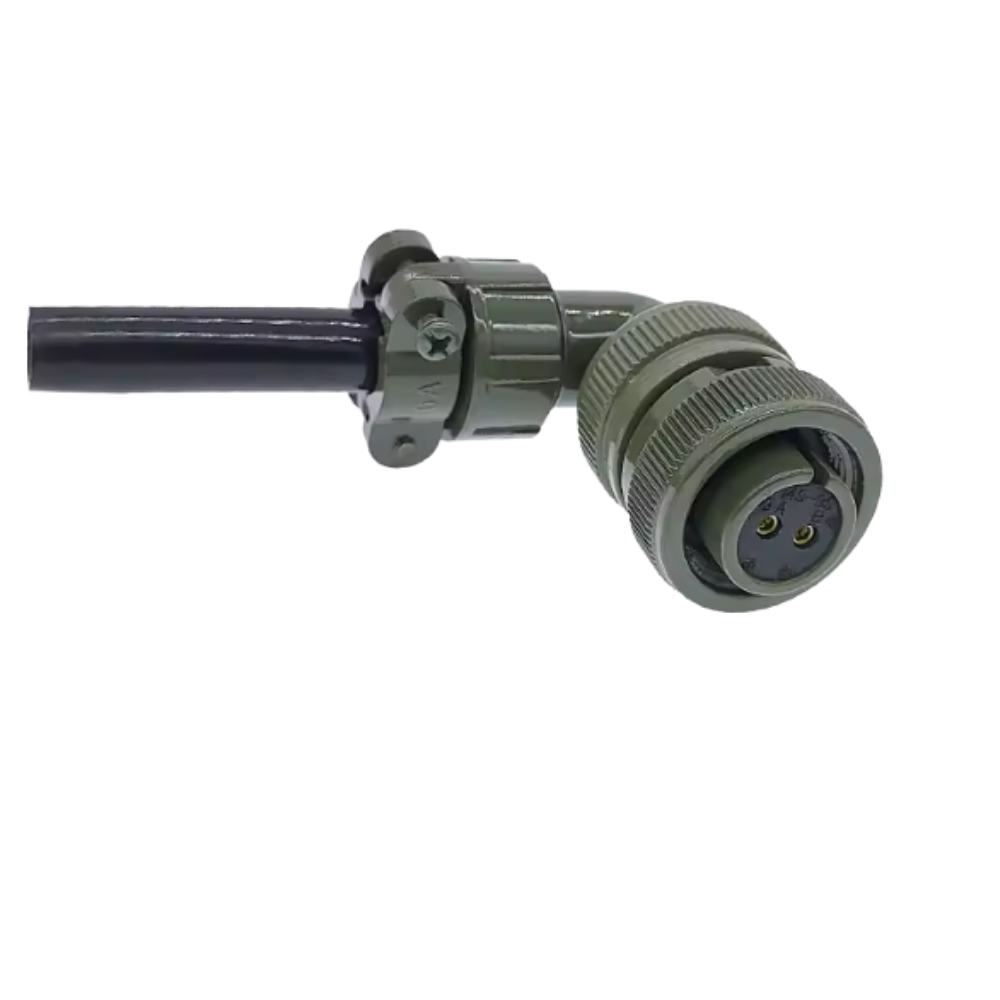 MS3108-14S-9S 2 Pinli 90 Derece Dişi Askeri Tip Konnektör