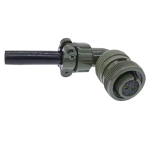 MS3108-14S-9S 2 Pinli 90 Derece Dişi Askeri Tip Konnektör