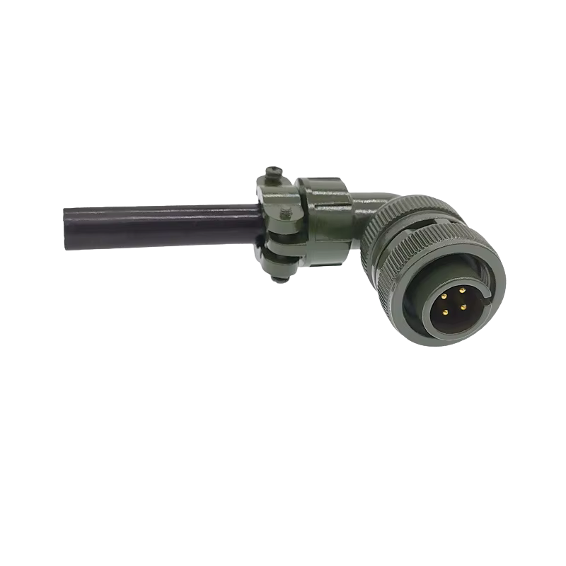 MS3108-14S-2P 4 Pinli 90 Derece Erkek Askeri Tip Konnektör