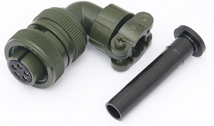 MS3108-14S-5S 5 Pinli 90 Derece Dişi Askeri Tip Konnektör