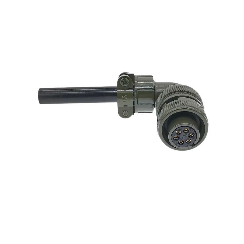 MS3108-14S-6S 6 Pinli 90 Derece Dişi Askeri Tip Konnektör