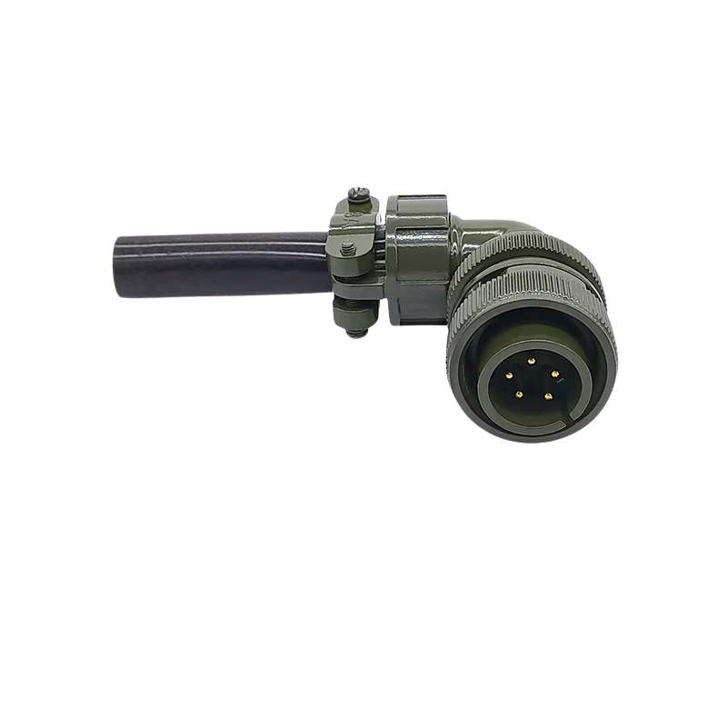 MS3108-16S-8P 5 Pinli 90 Derece Erkek Askeri Tip Konnektör