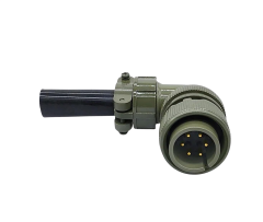 MS3108-18-12P 6 Pinli 90° Derece Erkek Askeri Tip Konnektör