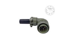 MS3108-20-16P 9 Pinli 90 Derece Erkek Askeri Tip Konnektör