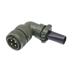 MS3108-22-22P 4 Pinli 90° Derece Erkek Askeri Tip Konnektör