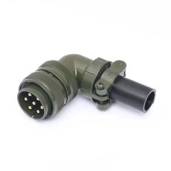 MS3108-24-10P 7 Pinli 90° Derece Erkek Askeri Tip Konnektör
