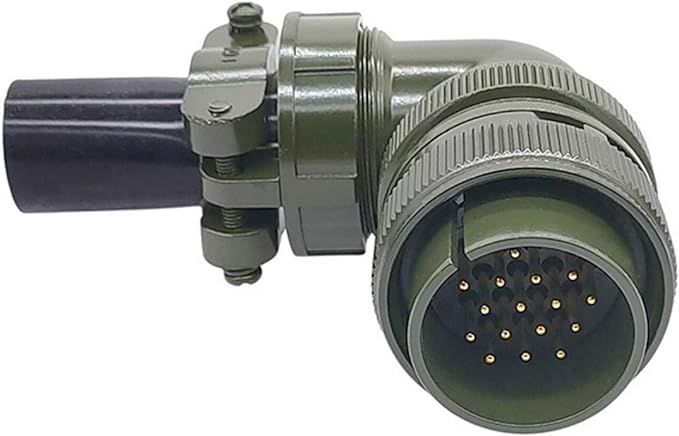 MS3108-24-5P 16 Pinli 90° Derece Erkek Askeri Tip Konnektör