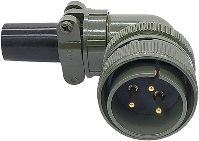 MS3108-28-3P 3 Pinli 90° Derece Erkek Askeri Tip Konnektör