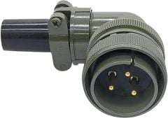 MS3108-28-3P 3 Pinli 90° Derece Erkek Askeri Tip Konnektör