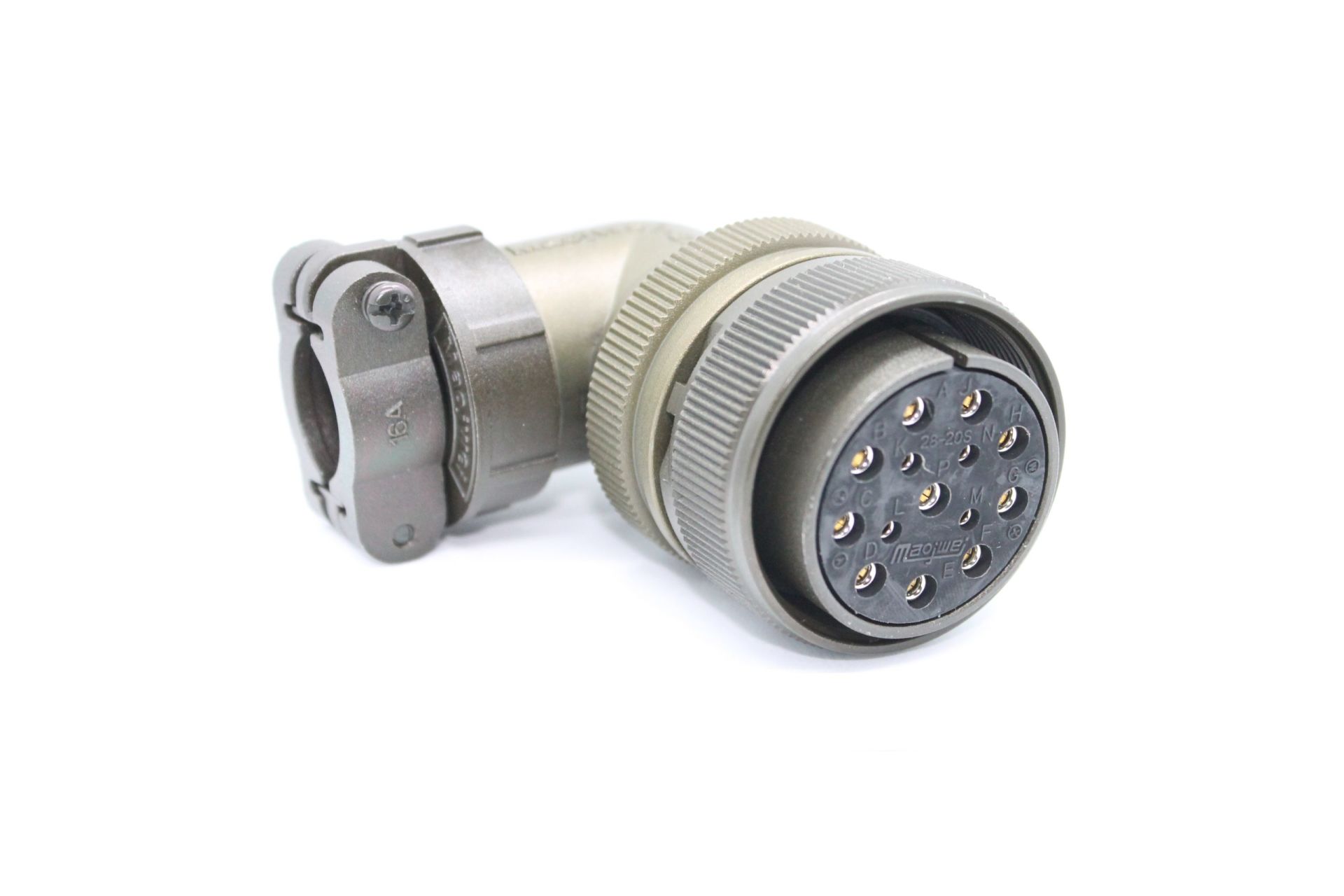 MS3108-28-20S 14 Pinli 90 Derece Dişi Askeri Tip Konnektör