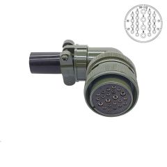 MS3108-28-11S 22 Pinli 90 Derece Dişi Askeri Tip Konnektör