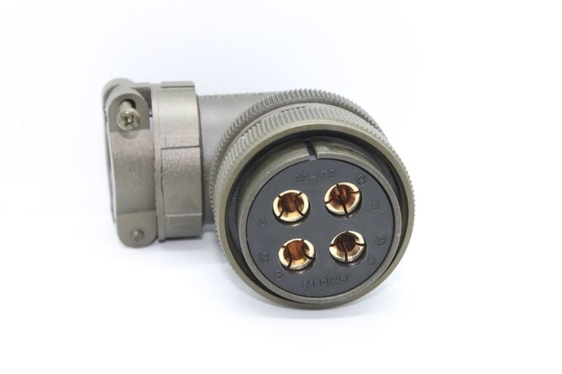 MS3108-32-17S 4 Pinli 90 Derece Dişi Askeri Tip Konnektör