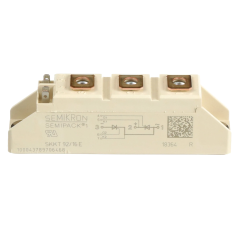 Semikron, SKKT 92/16 E Çift Tristör Modülü, 100A, 1600V, 4-Pinli