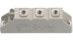 Semikron, SKKT 106/18 E Çift Tristör Modülü, 600A, 1800V, 4-Pinli