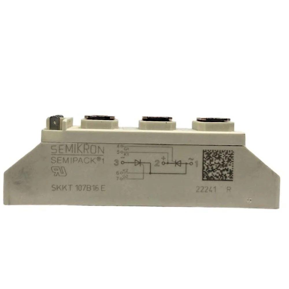 Semikron, SKKT 107B16 E Çift Tristör Modülü, SCR, 119A, 1600V, 7-Pinli