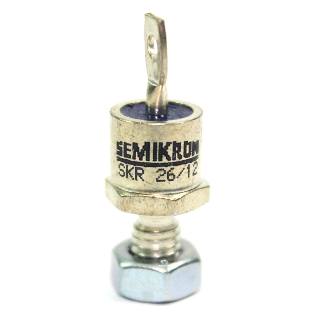 Semikron SKR 26/12 Diyot, Dişli Montaj, Yüksek Gerilimli, Cıvatalı, 1200V, 25A,