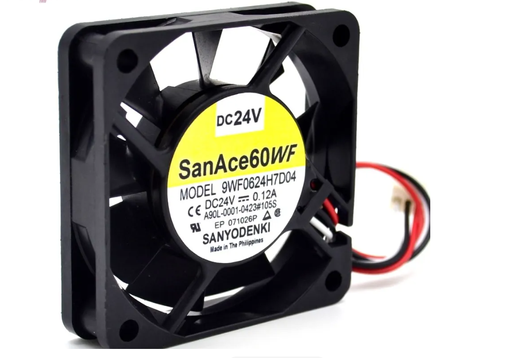 Sanyo Denki 9WF0624H7D04/ A90L-0001-0423 /A90L-0001-0423#105S  Soğutma Fanı - 60x60x15mm 24V DC Fanuc A90L-0001-0423 Uyumlu Endüstriyel Fan
