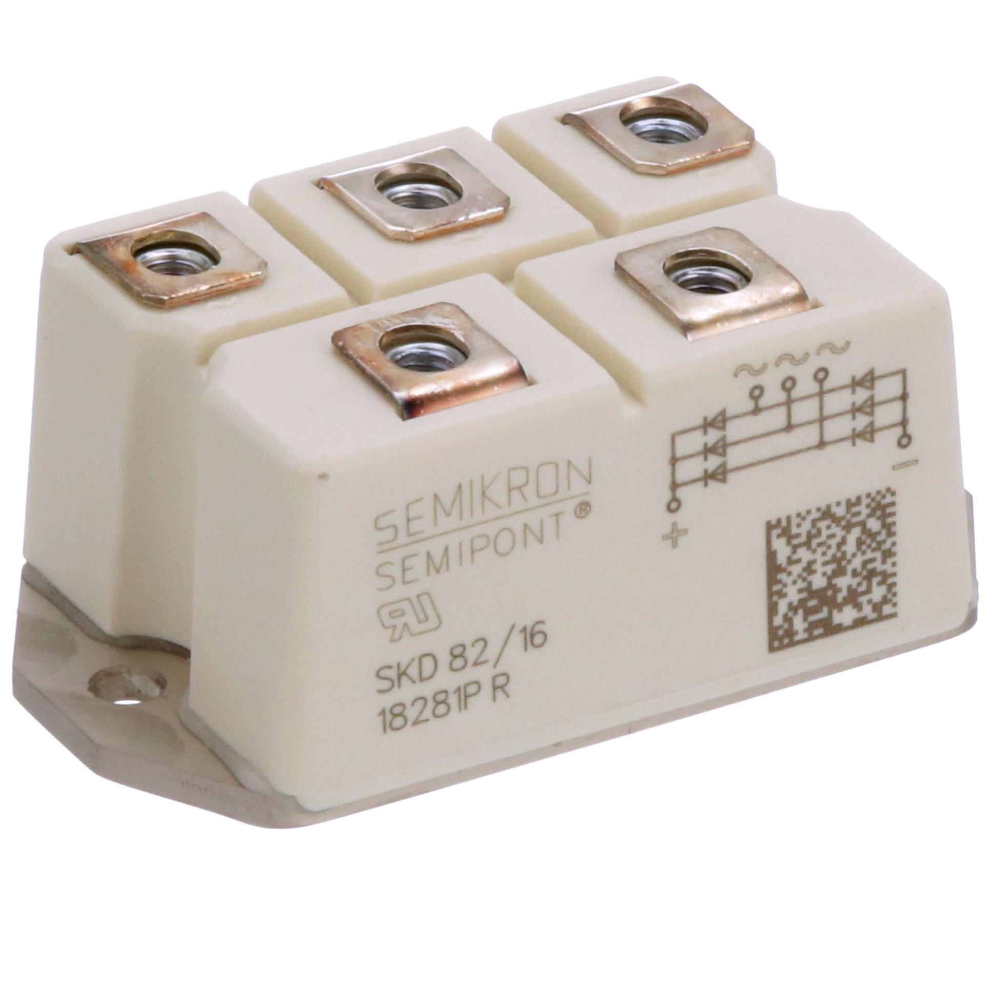 Semikron Köprü Doğrultucu Modülü, 80A, 1600V  SKD 82/16