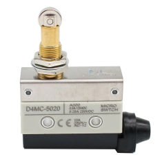 Omron - D4MC-5020 Kapalı switch, panel montajlı makaralı üstten basmalı, SPDT, 10 A
