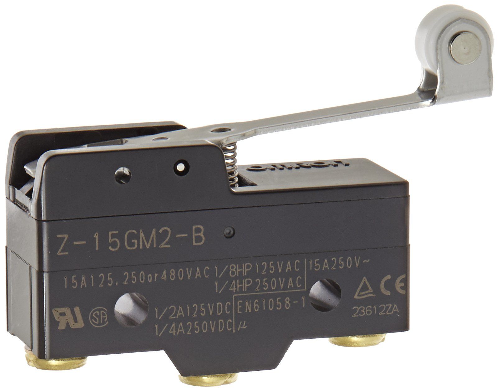 Omron Makaralı Kol Limit Anahtarı, NA/NC, SPDT, Z-15GM2-BTermoset Reçine Muhafaza, 500V ac