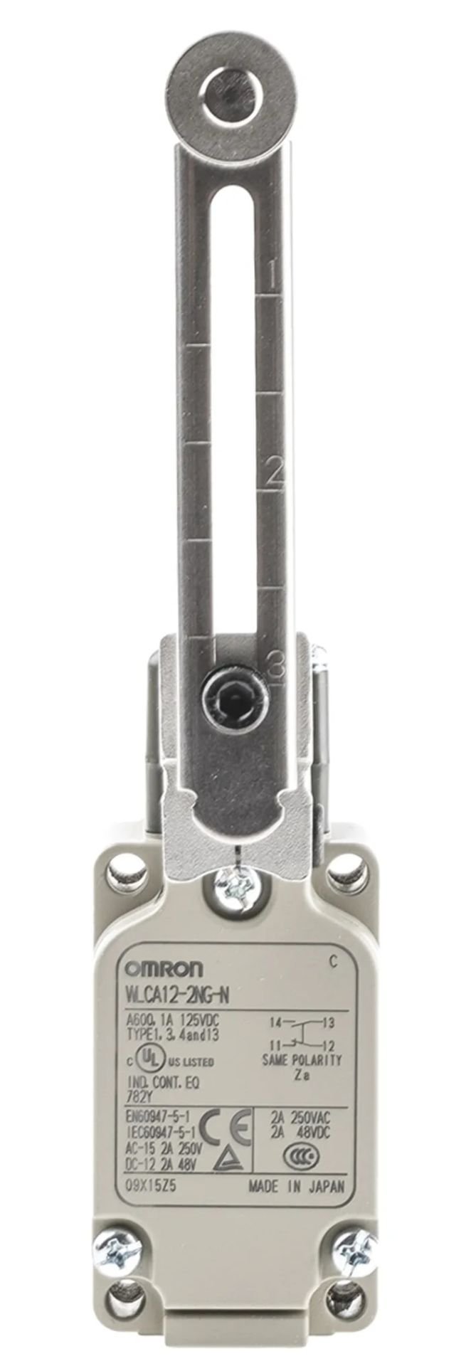 Omron - WLCA12-2NG-N Limit switch, ayarlanabilir makaralı kol