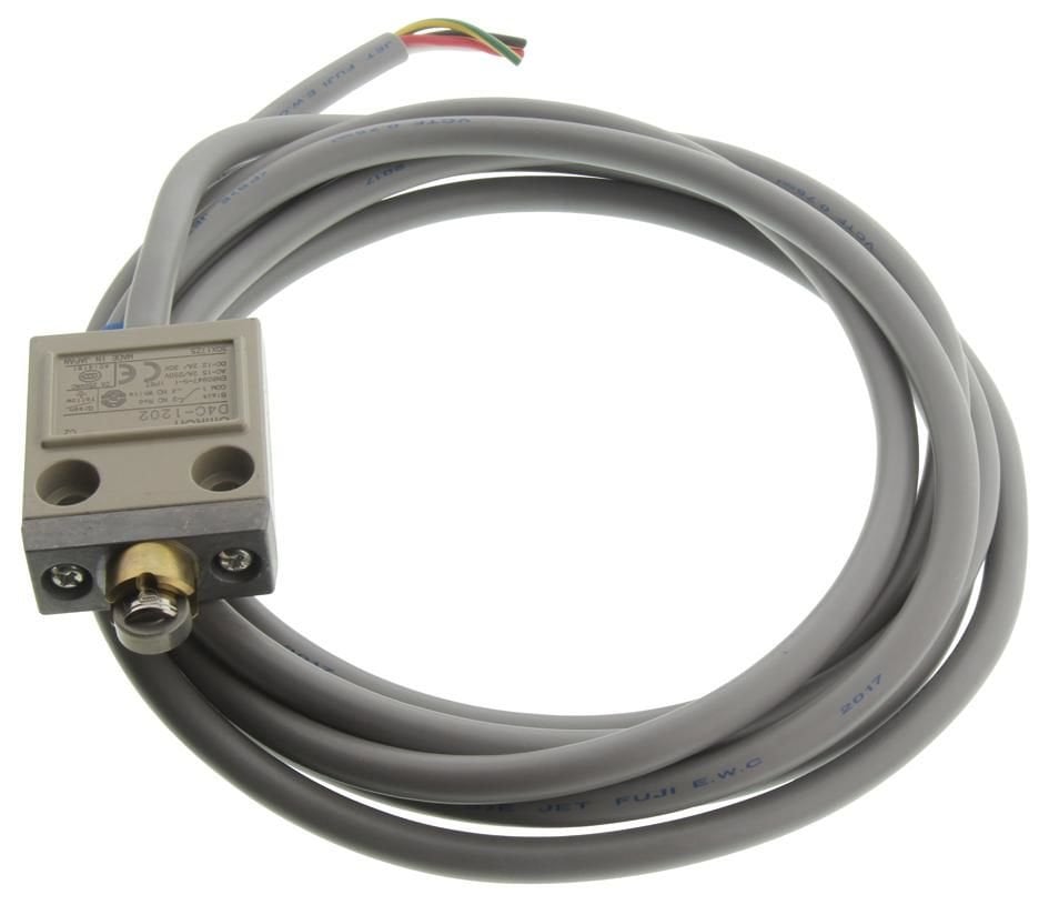 Omron - D4C-1202 Kompak kapalı limit switch, makaralı üstten basmalı, 5 A 250 VAC, 4 A 30 VDC