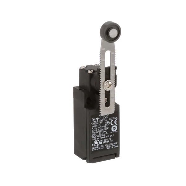 Omron - D4N-112G Limit switch, Ayarlanabilir makaralı kol,(metal kol, reçine makaralı),