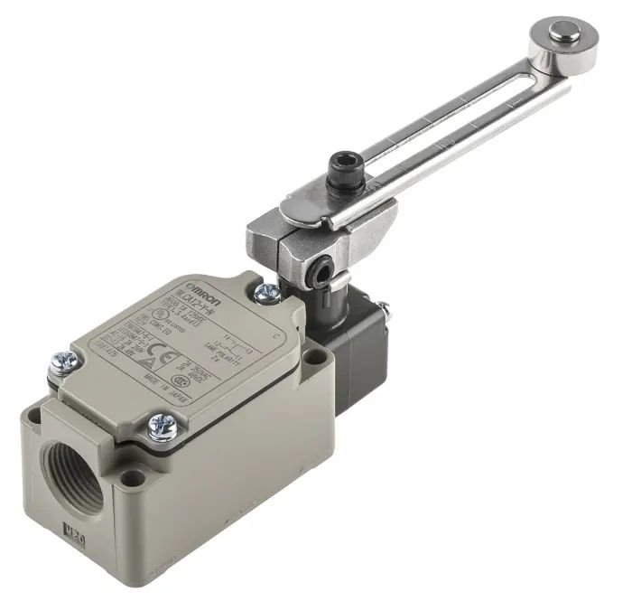 Omron WLCA12-Y-N Makaralı Kol Limit Anahtarı, NO/NC, IP67, SPST, 500V ac Maks, 10A Maks
