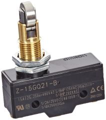 Omron - Z-15GQ21-B Genel Amaçlı Basit Switch, Panel Montajlı Zıt Makaralı Üstten Basmalı, SPDT, 15 A, Vida Terminalli