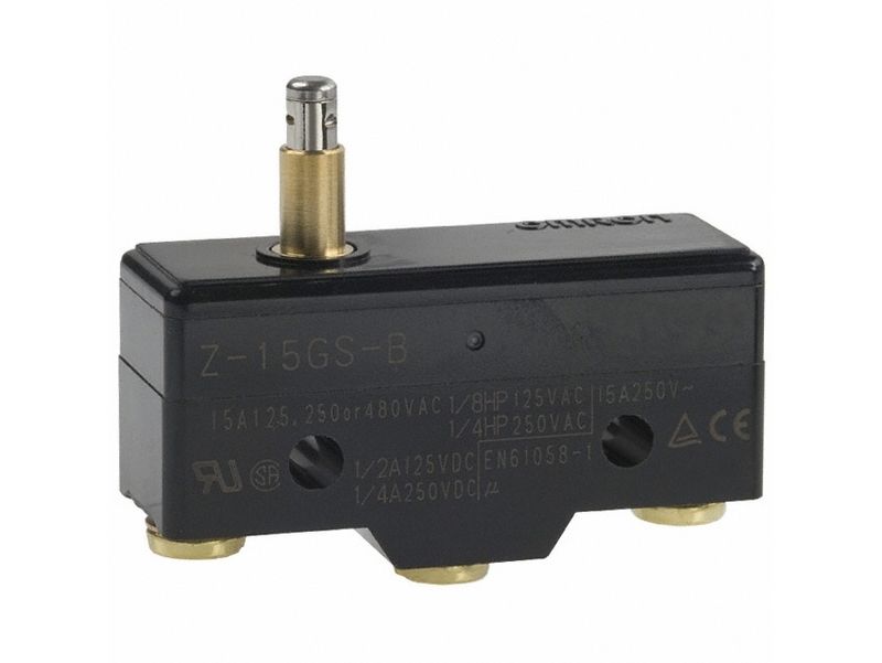 Omron Z-15GS-B Piston Limit Anahtarı, NO/NC, IP00, SPDT, Termoset Reçine Muhafaza, 500V ac Maks, 15A Maks