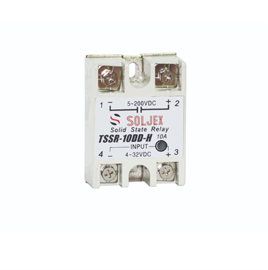 SOLJEX TSSR-10DD-H 4-32 VDC GİRİŞ 5-200 VDC ÇIKIŞ 10A SOLİD STATE RÖLE