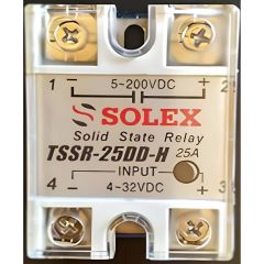 TSSR-25DD-H SOLJEX 4-32 VDC GİRİŞ 5-200 VDC ÇIKIŞ 25A SOLİD STATE RÖLE