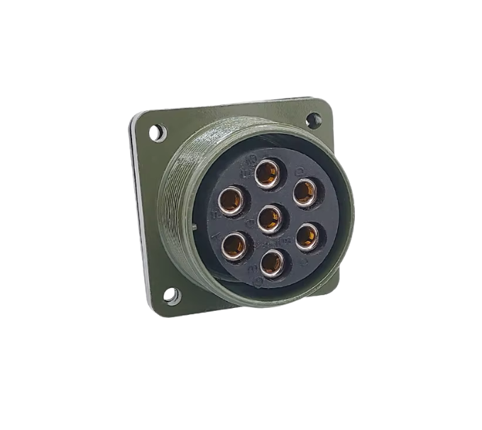 MS3102-24-10S 7 Pinli Dişi Askeri Konnektör