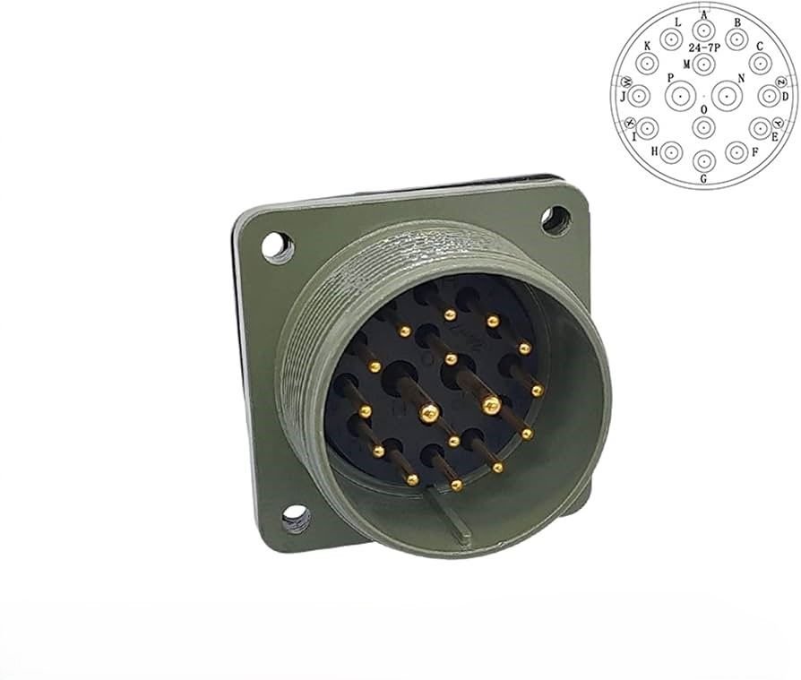 MS3102-24-7P 16 Pinli Erkek Askeri Konnektör