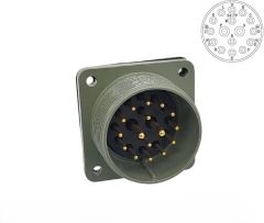 MS3102-24-7P 16 Pinli Erkek Askeri Konnektör