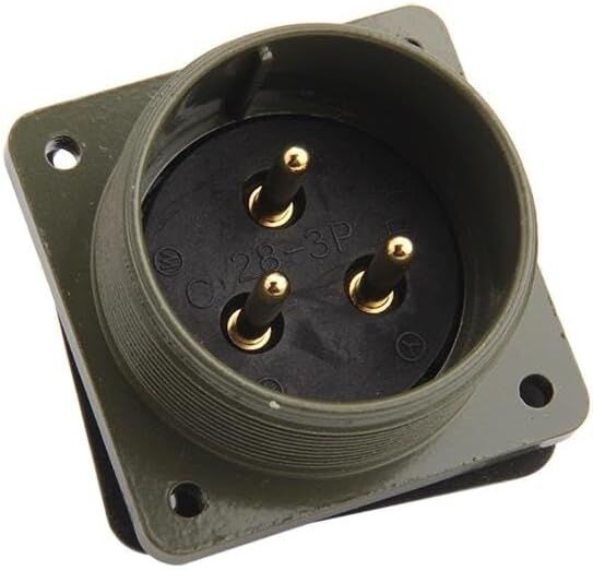 MS3102-28-3P 3 Pinli Erkek Askeri Konnektör