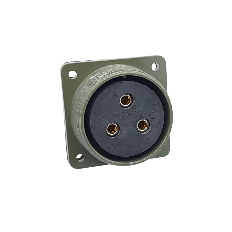 MS3102-28-3S 3 Pinli Dişi Askeri Konnektör
